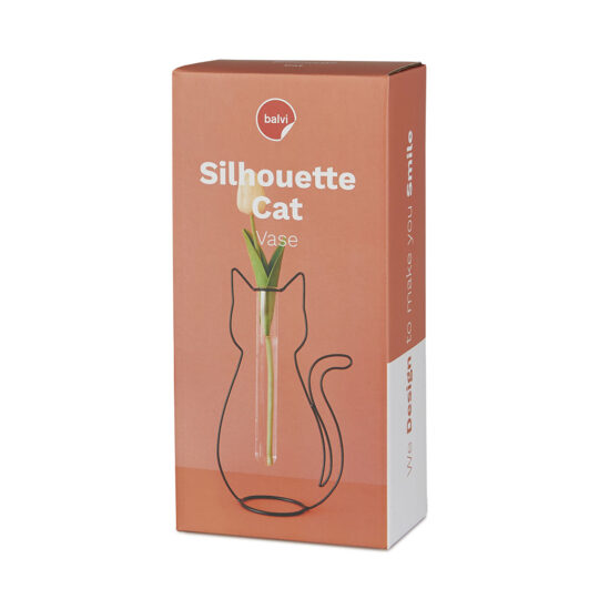 Cat Silhouette vase - Image 4