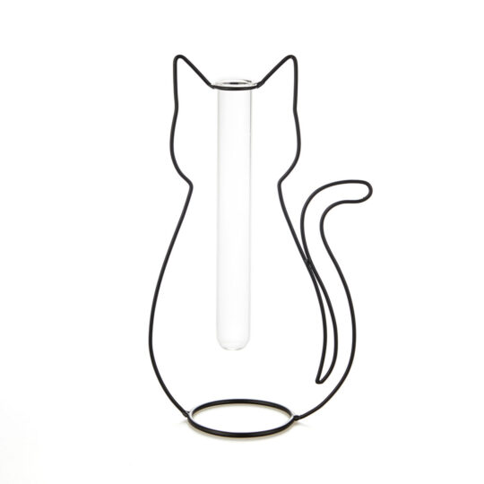 Cat Silhouette vase - Image 3