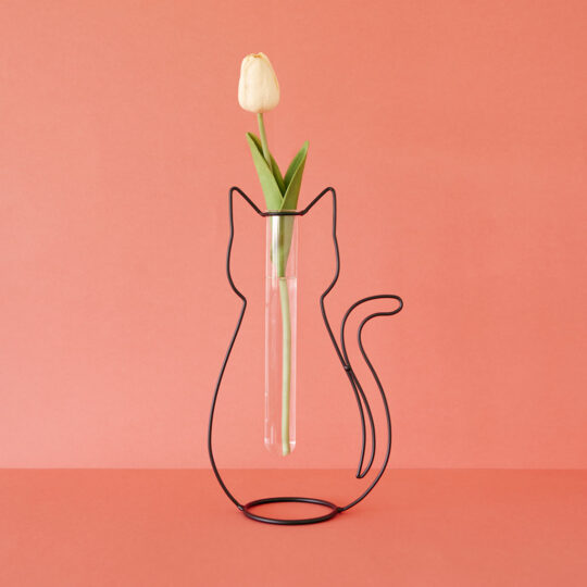 Cat Silhouette vase