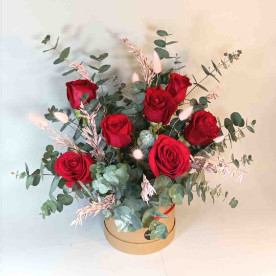 Caja de 7 rosas rojas - Imagen 2