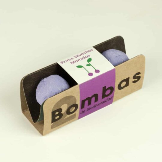 Bombas de biodiversidad de Flores Silvestres Moradas
