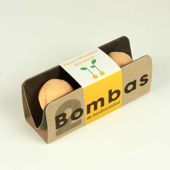 Bombas de biodiversidad Flores Silvestres Naranjas