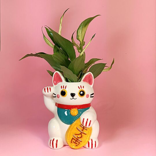 Maneki neko blanco