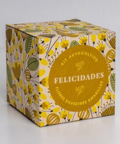 Kit de autocultivo con mensaje: Felicidades